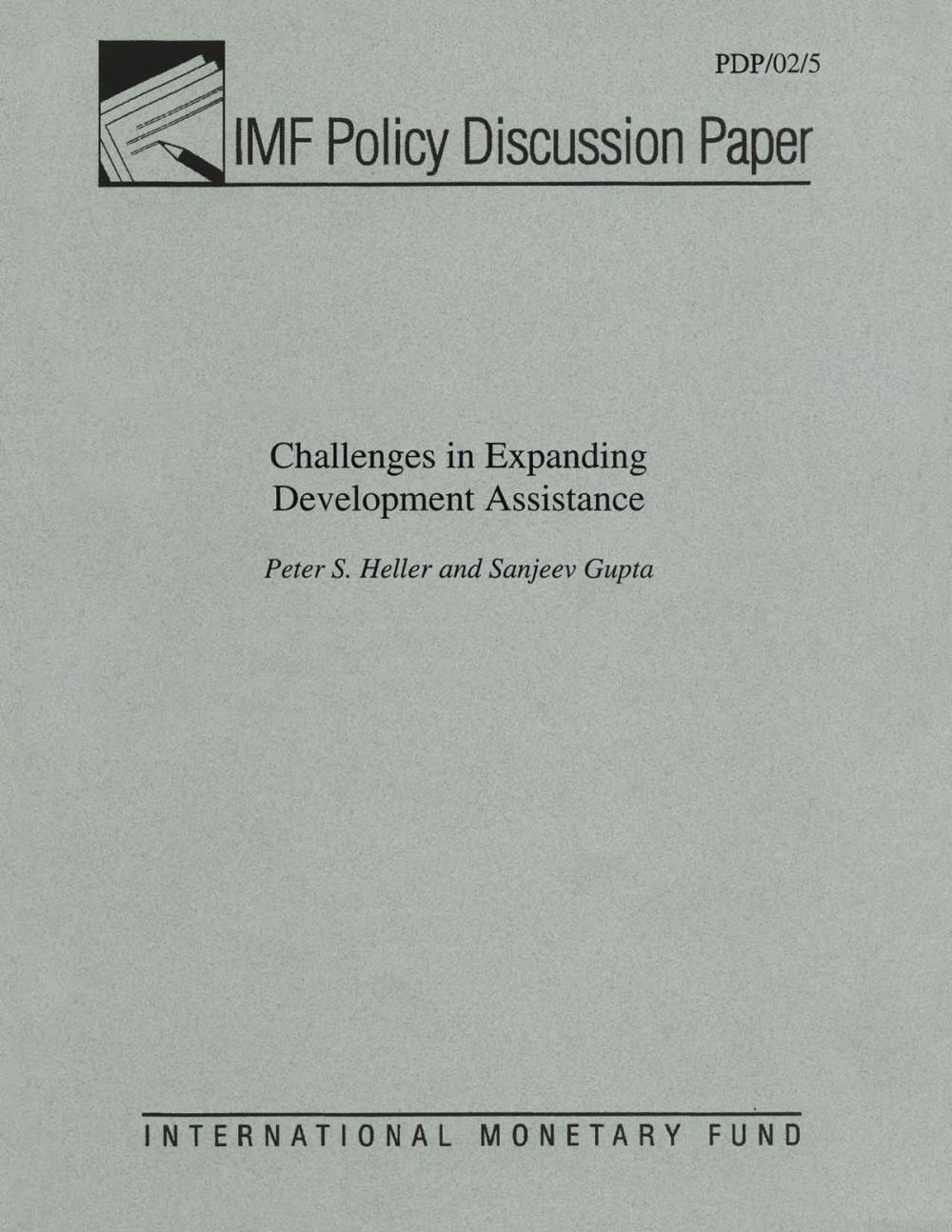 Big bigCover of Challenges in Expanding Development Assistance