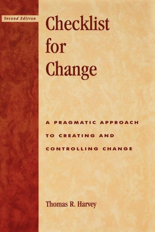 Cover of the book Checklist for Change by Thomas R. Harvey, R&L Education