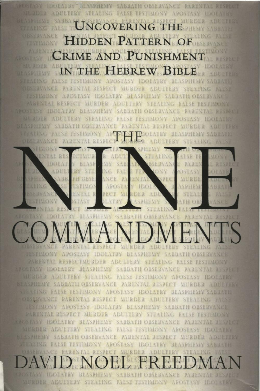 Big bigCover of The Nine Commandments