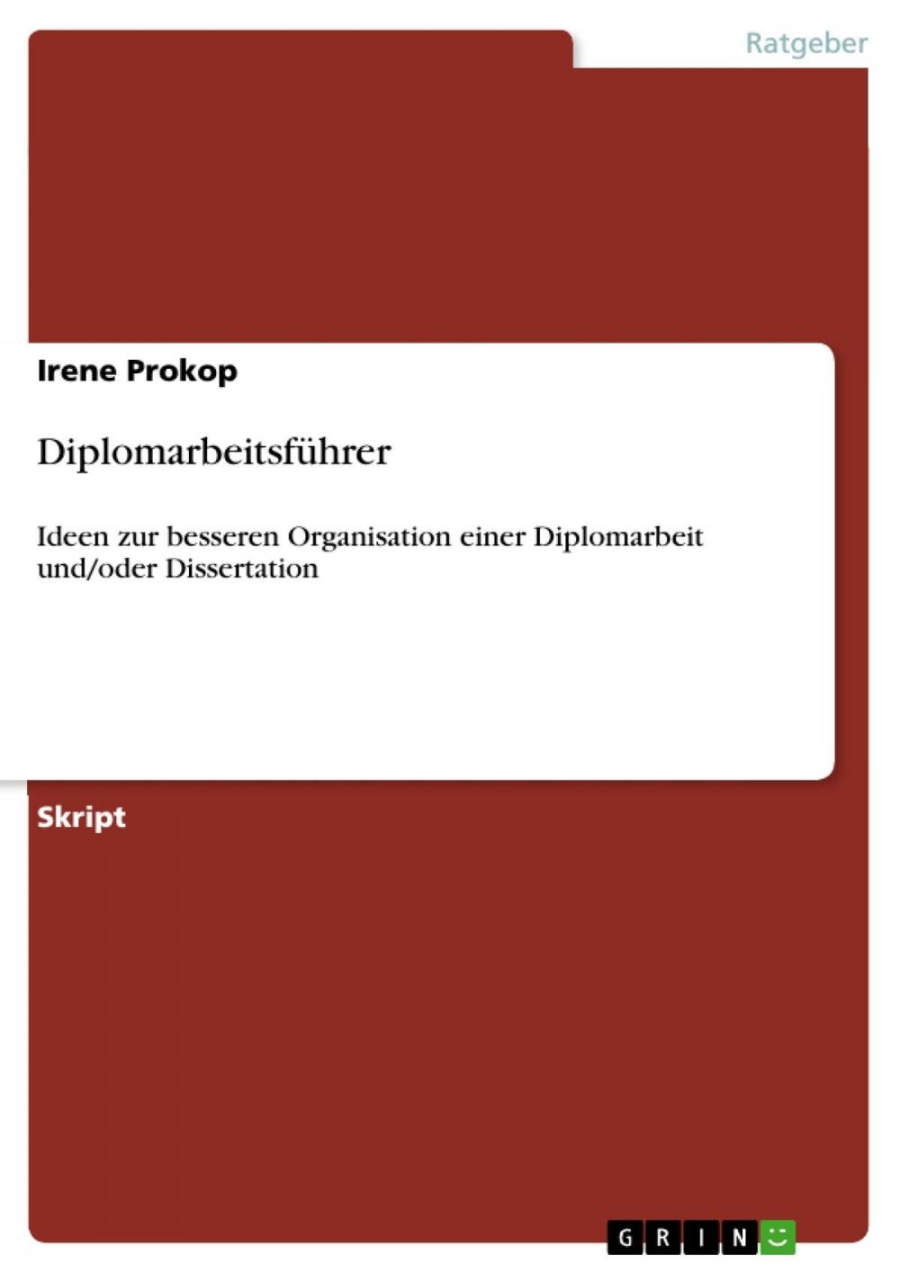 Big bigCover of Diplomarbeitsführer