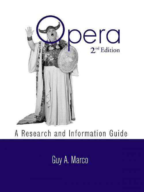 Cover of the book Opera by Guy A. Marco, Taylor and Francis