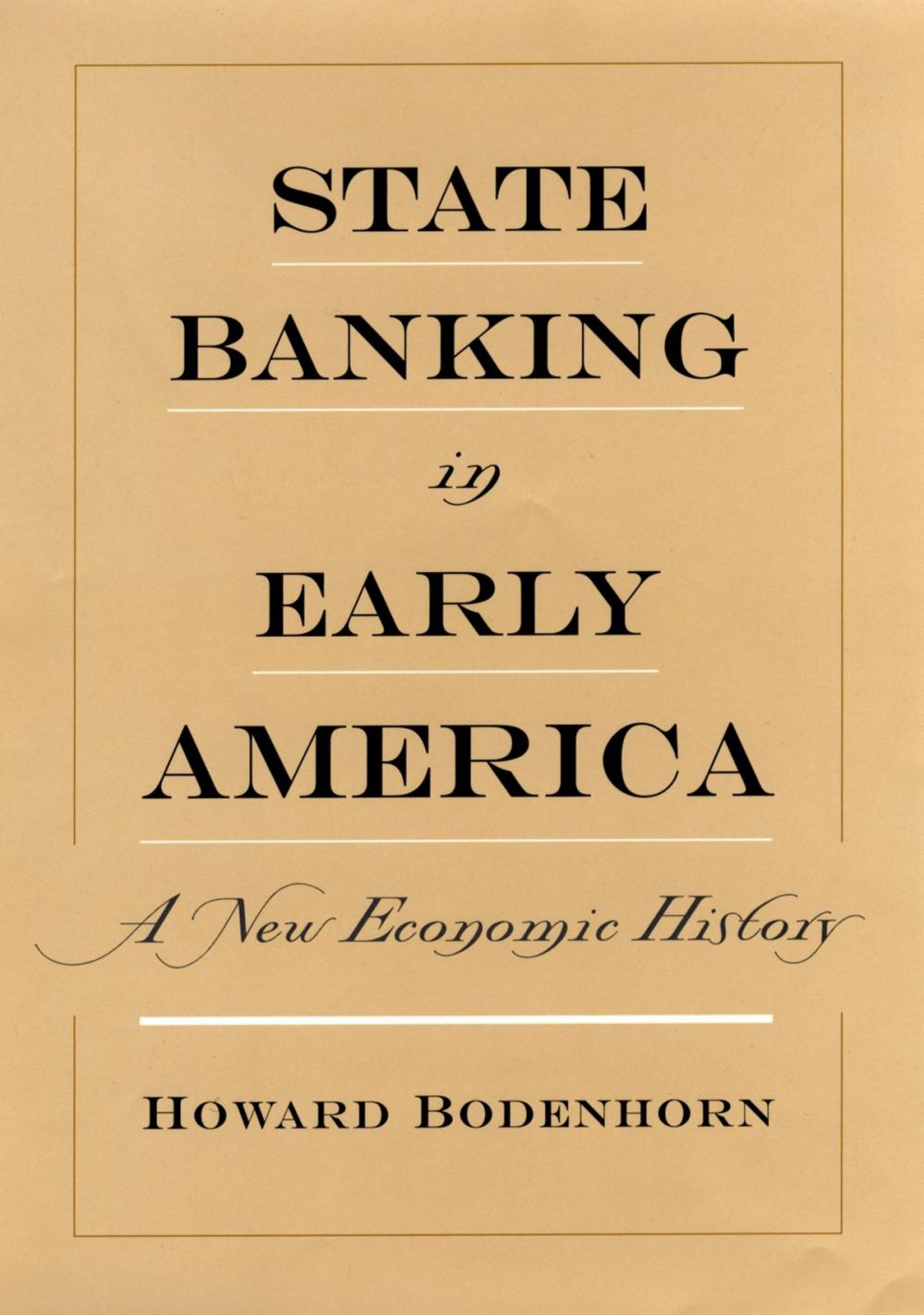 Big bigCover of State Banking in Early America