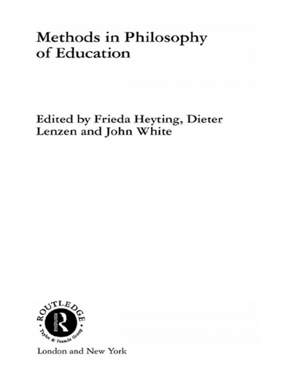 Big bigCover of Methods in Philosophy of Education