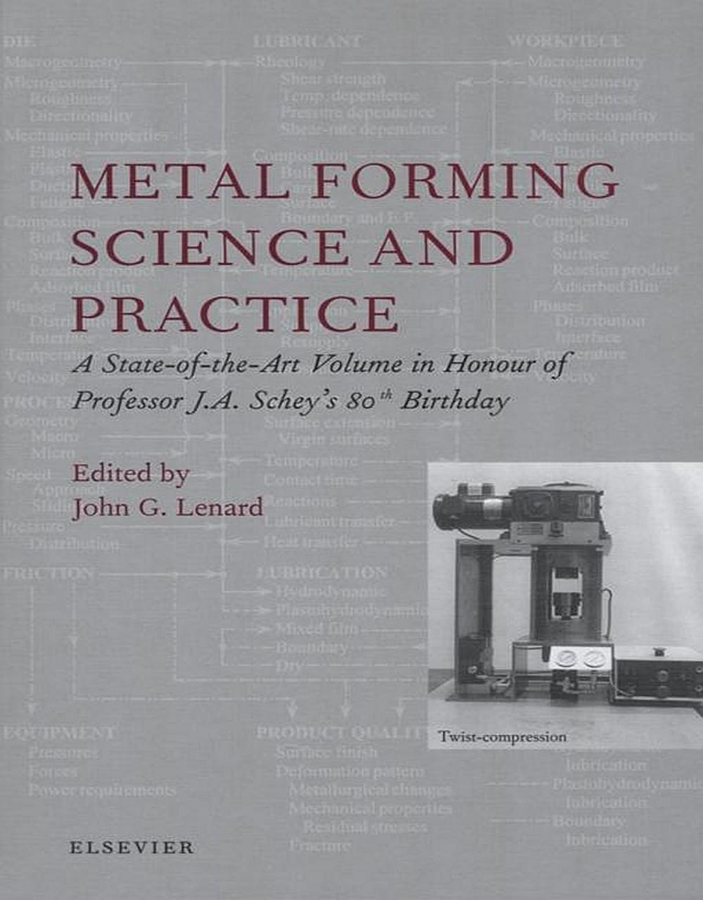 Big bigCover of Metal Forming Science and Practice