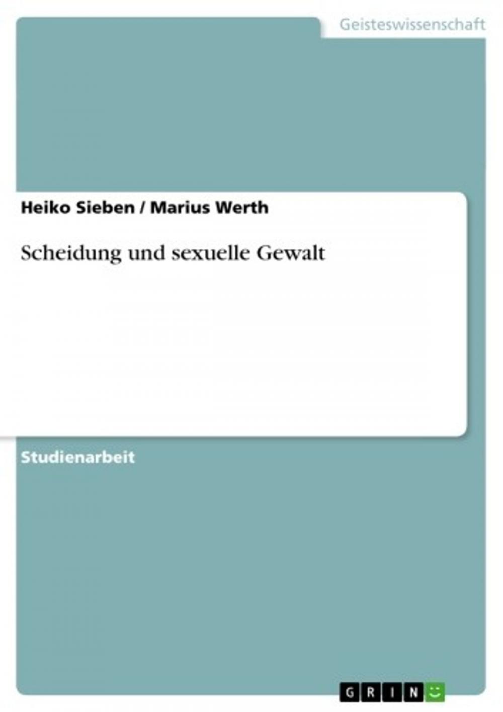 Big bigCover of Scheidung und sexuelle Gewalt