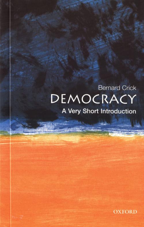 Cover of the book Democracy: A Very Short Introduction by Bernard Crick, OUP Oxford