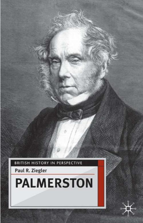Cover of the book Palmerston by Professor Paul Ziegler, Palgrave Macmillan