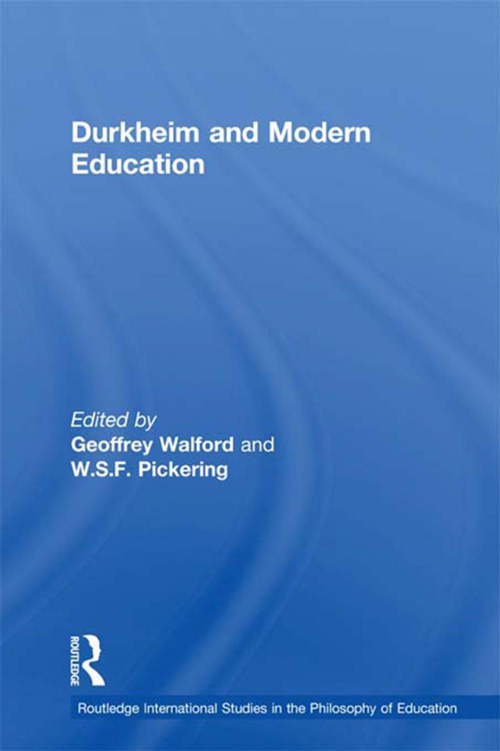 Big bigCover of Durkheim and Modern Education