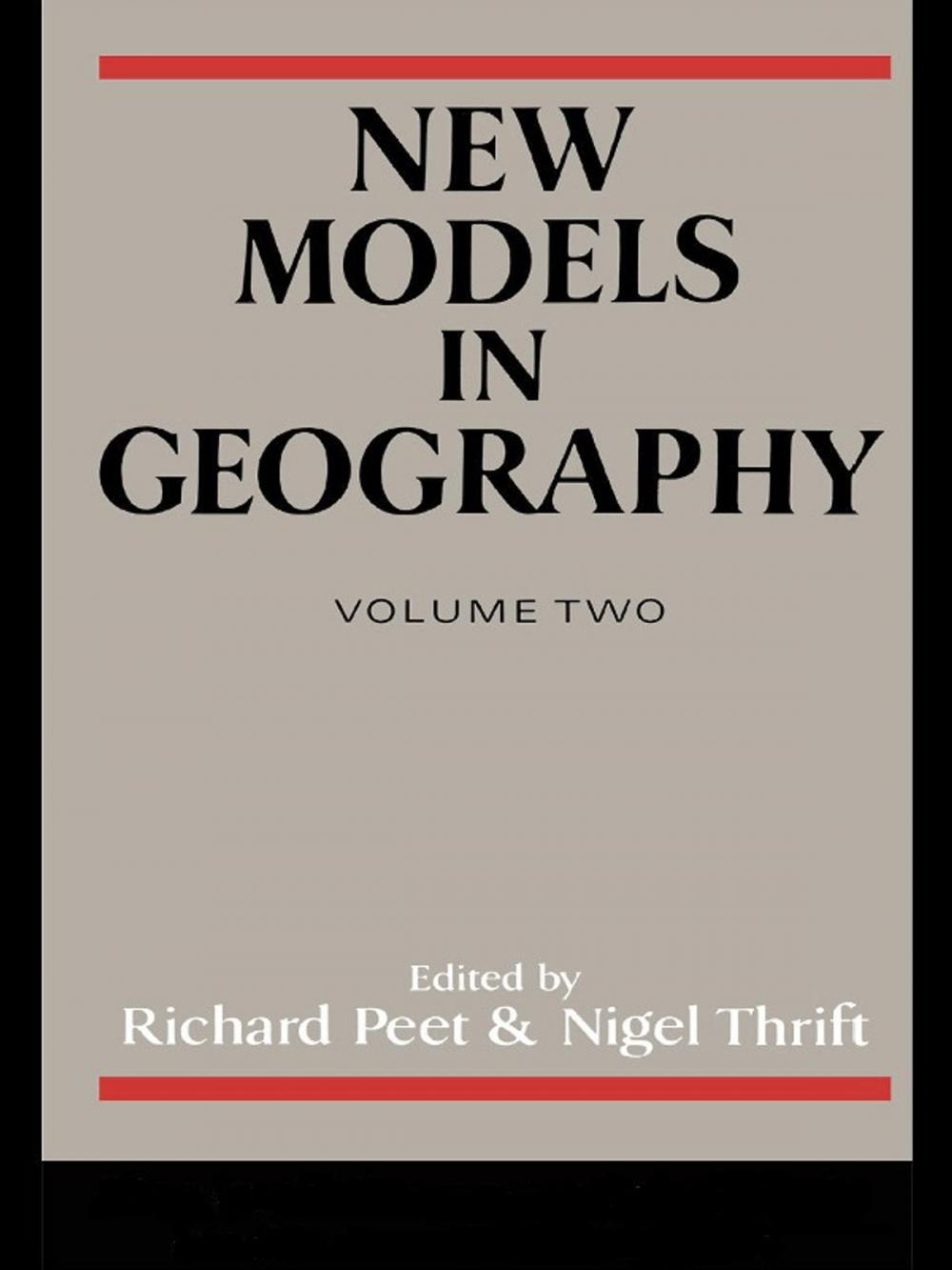 Big bigCover of New Models in Geography