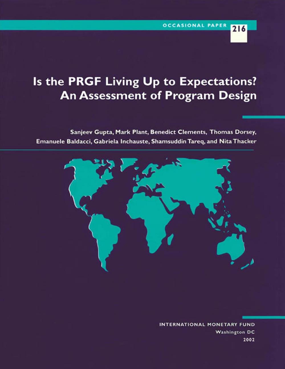 Big bigCover of Is the PRGF Living Up to Expectations?