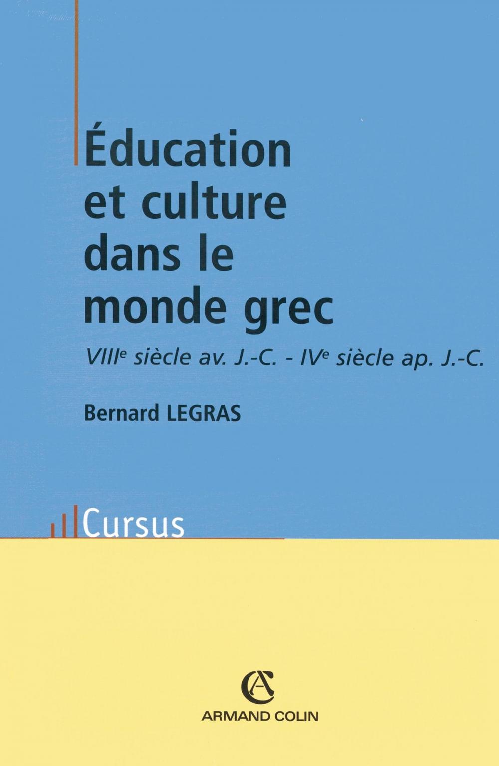 Big bigCover of Éducation et culture dans le monde grec