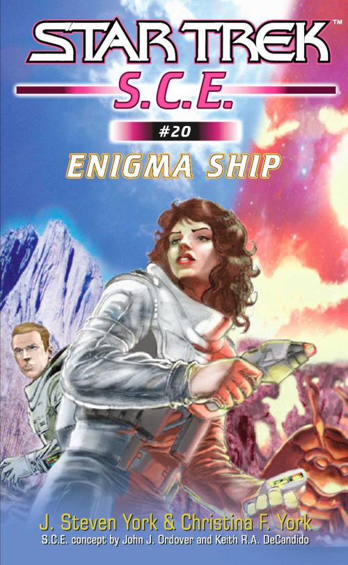 Cover of the book Enigma Ship by J. Steven York, Christina F. York, Pocket Books/Star Trek