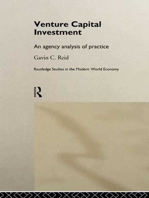 Cover of the book Venture Capital Investment by Gavin Reid, Taylor and Francis