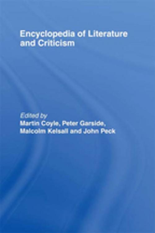 Cover of the book Encyclopedia of Literature and Criticism by , Taylor and Francis