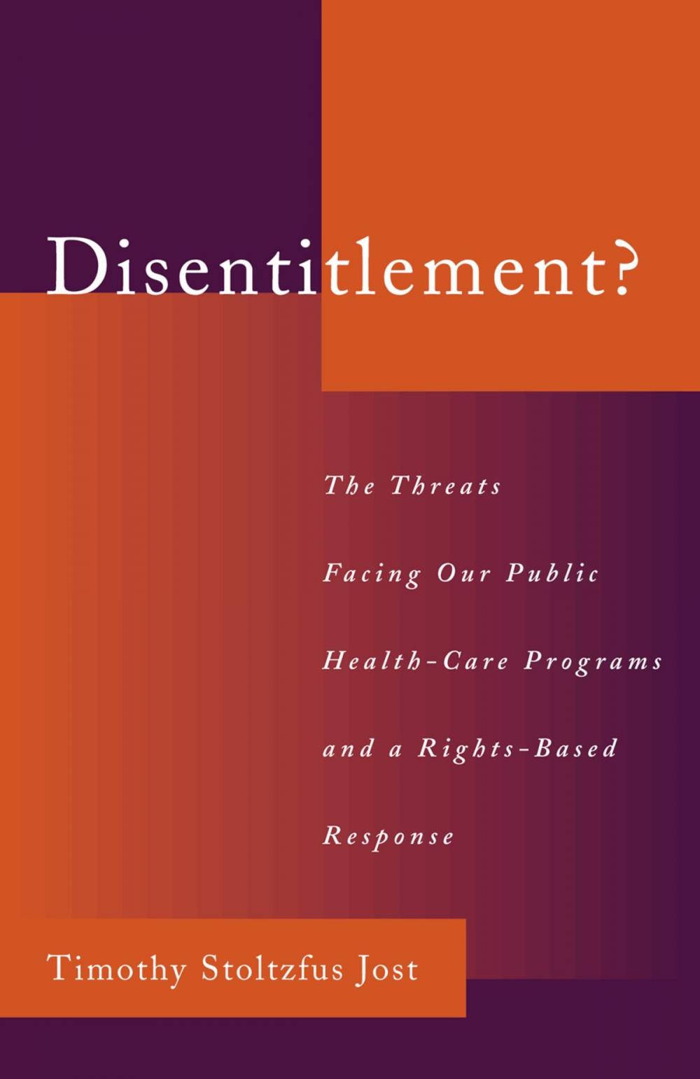 Big bigCover of Disentitlement?