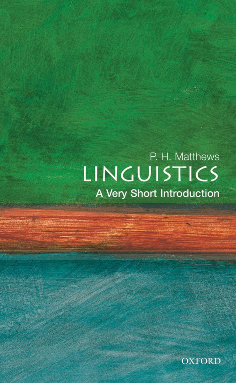 Big bigCover of Linguistics: A Very Short Introduction