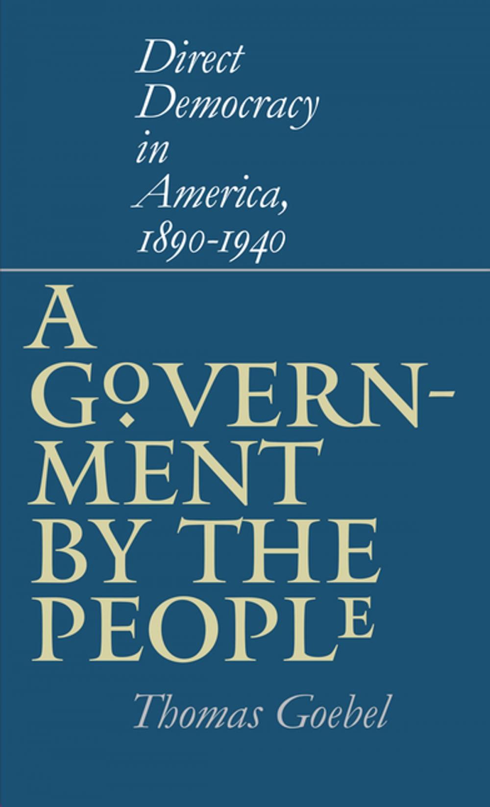 Big bigCover of A Government by the People