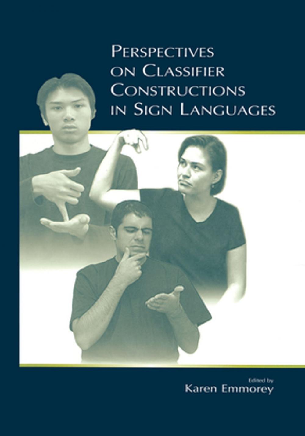 Big bigCover of Perspectives on Classifier Constructions in Sign Languages