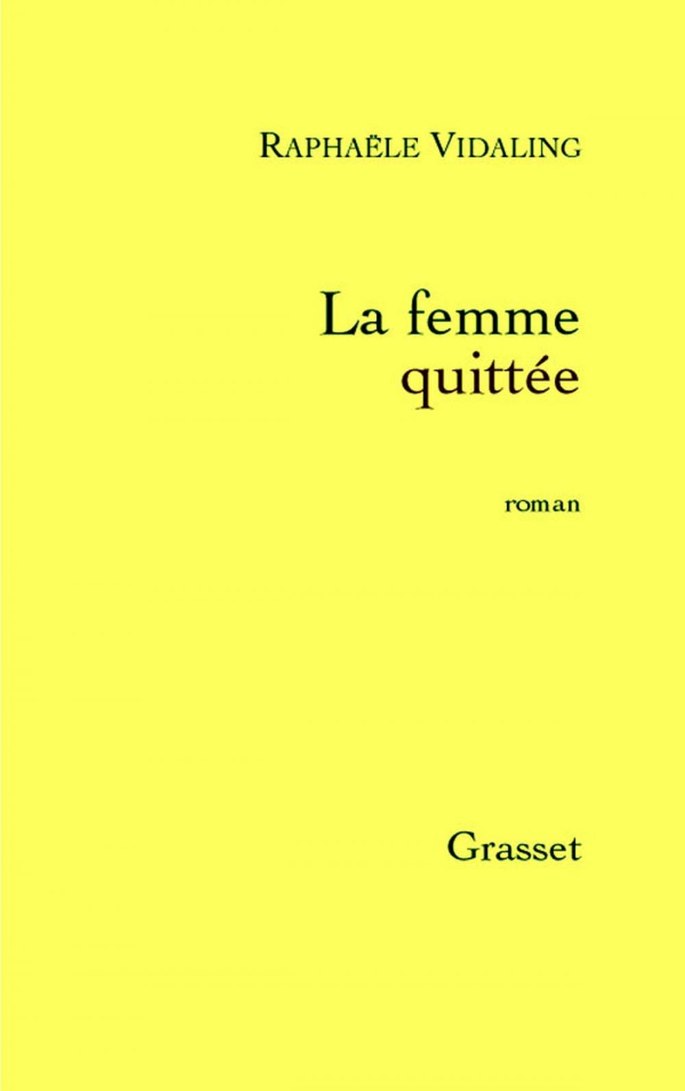 Big bigCover of La femme quittée