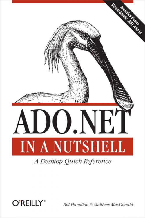 Cover of the book ADO.NET in a Nutshell by Bill Hamilton, Matthew MacDonald, O'Reilly Media