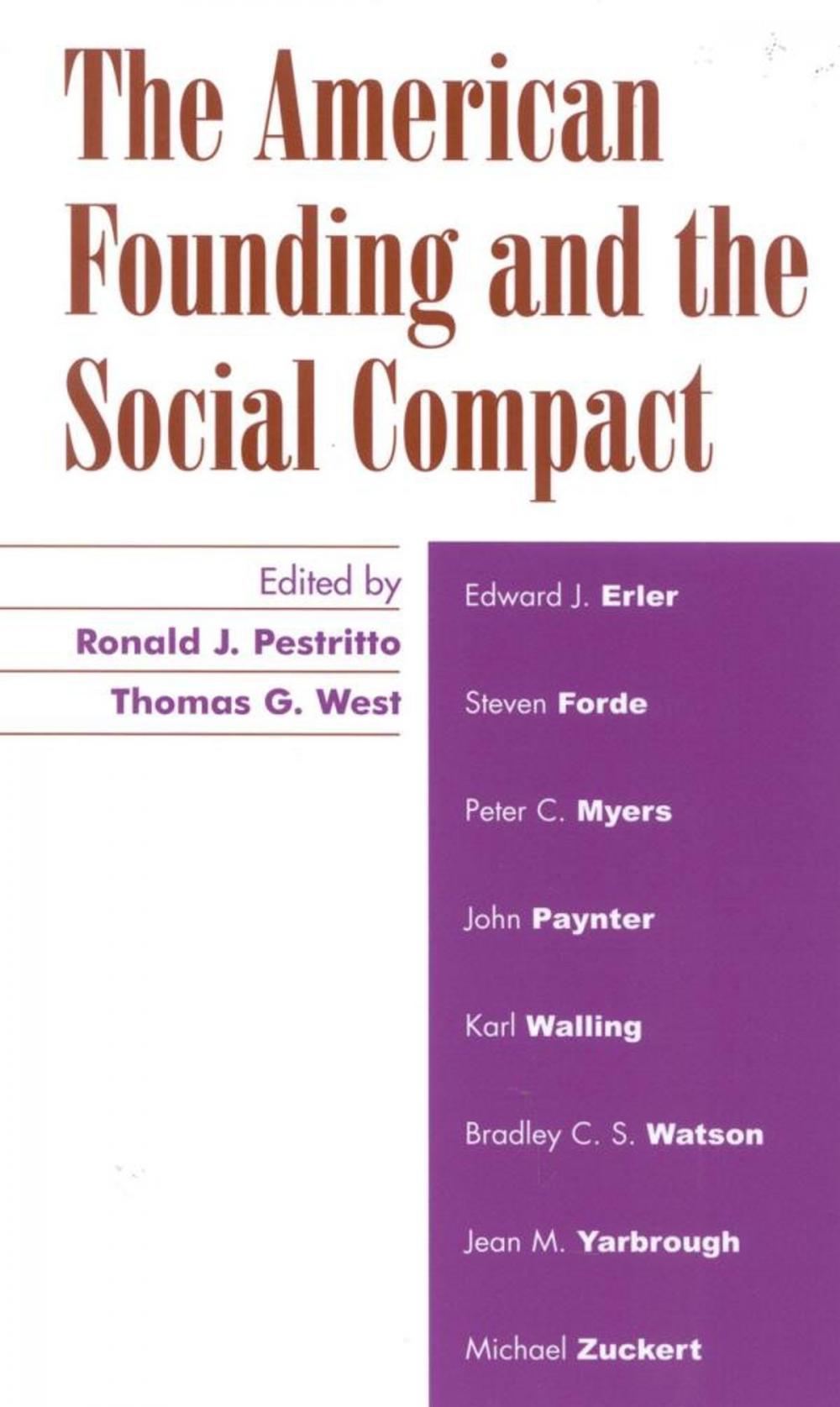 Big bigCover of The American Founding and the Social Compact