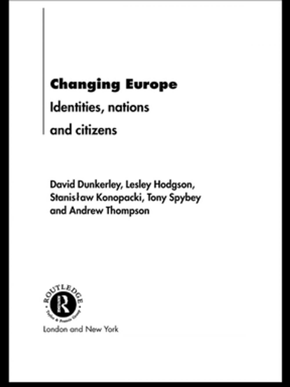 Big bigCover of Changing Europe