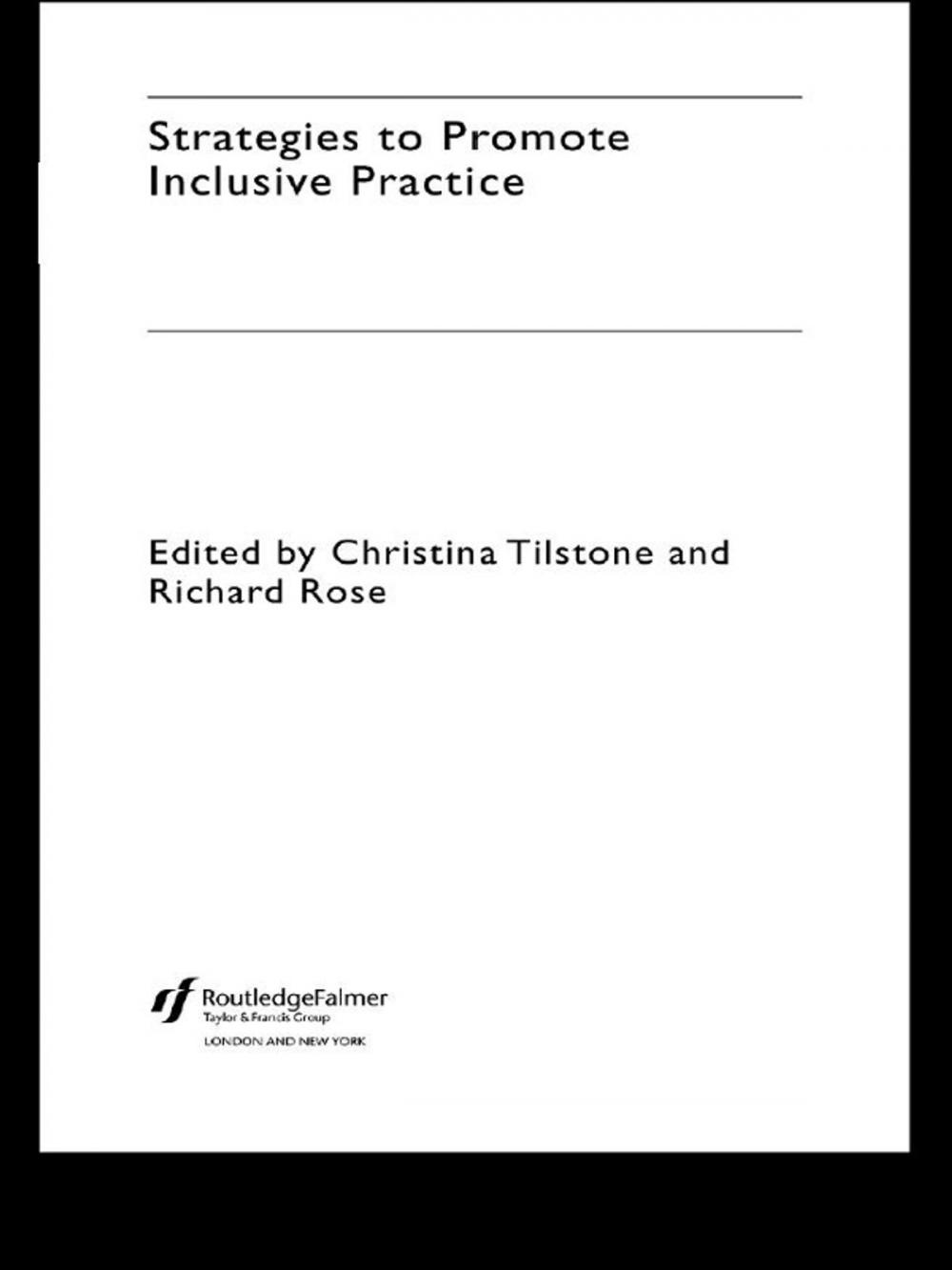 Big bigCover of Strategies to Promote Inclusive Practice