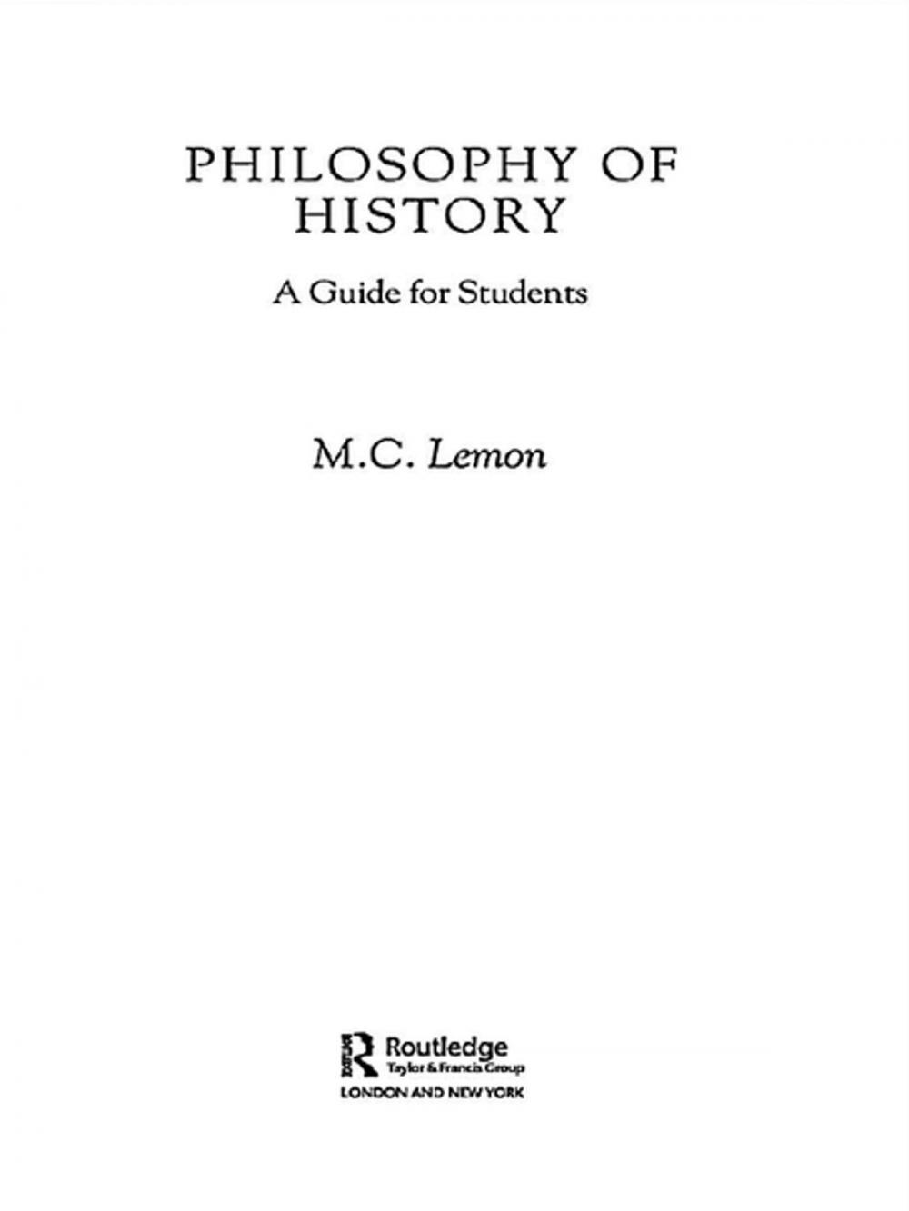 Big bigCover of Philosophy of History