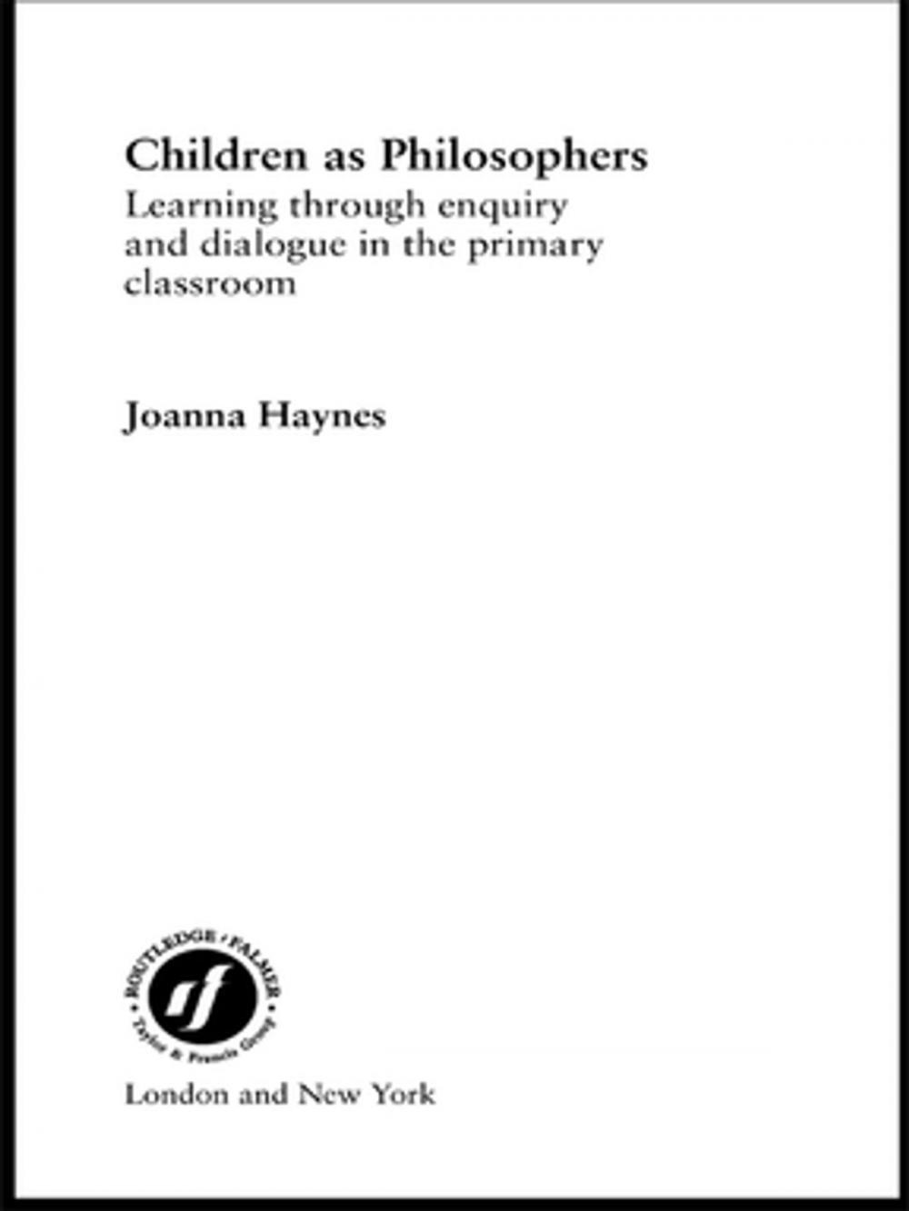 Big bigCover of Children as Philosophers