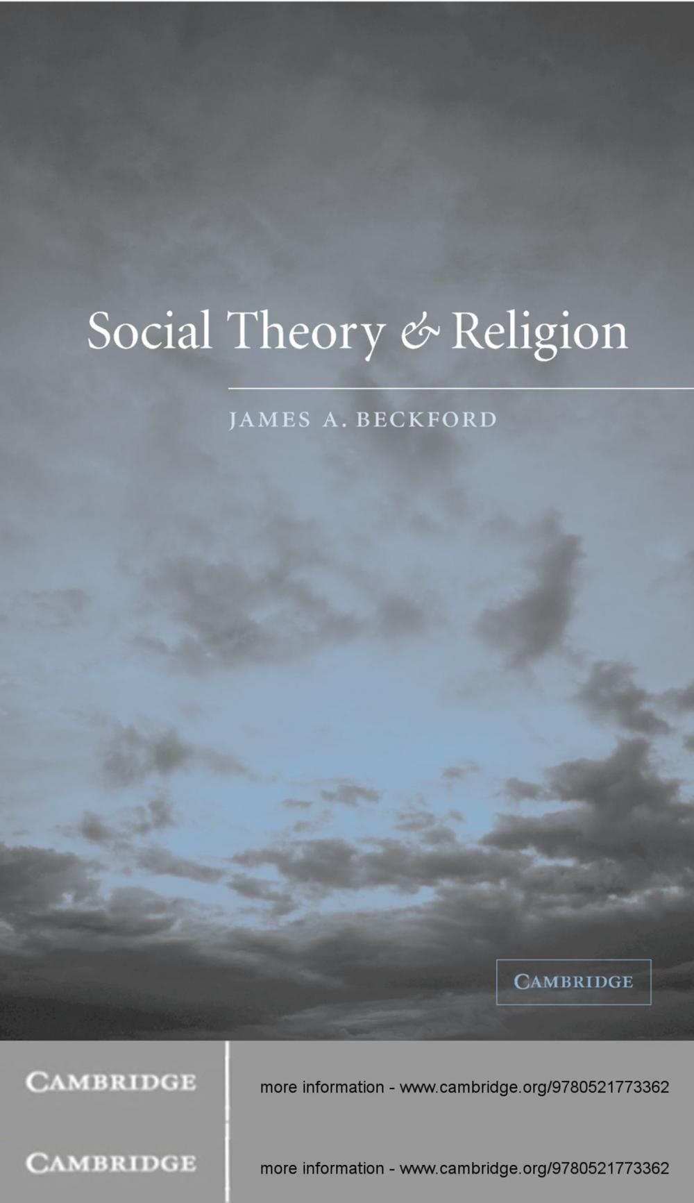 Big bigCover of Social Theory and Religion