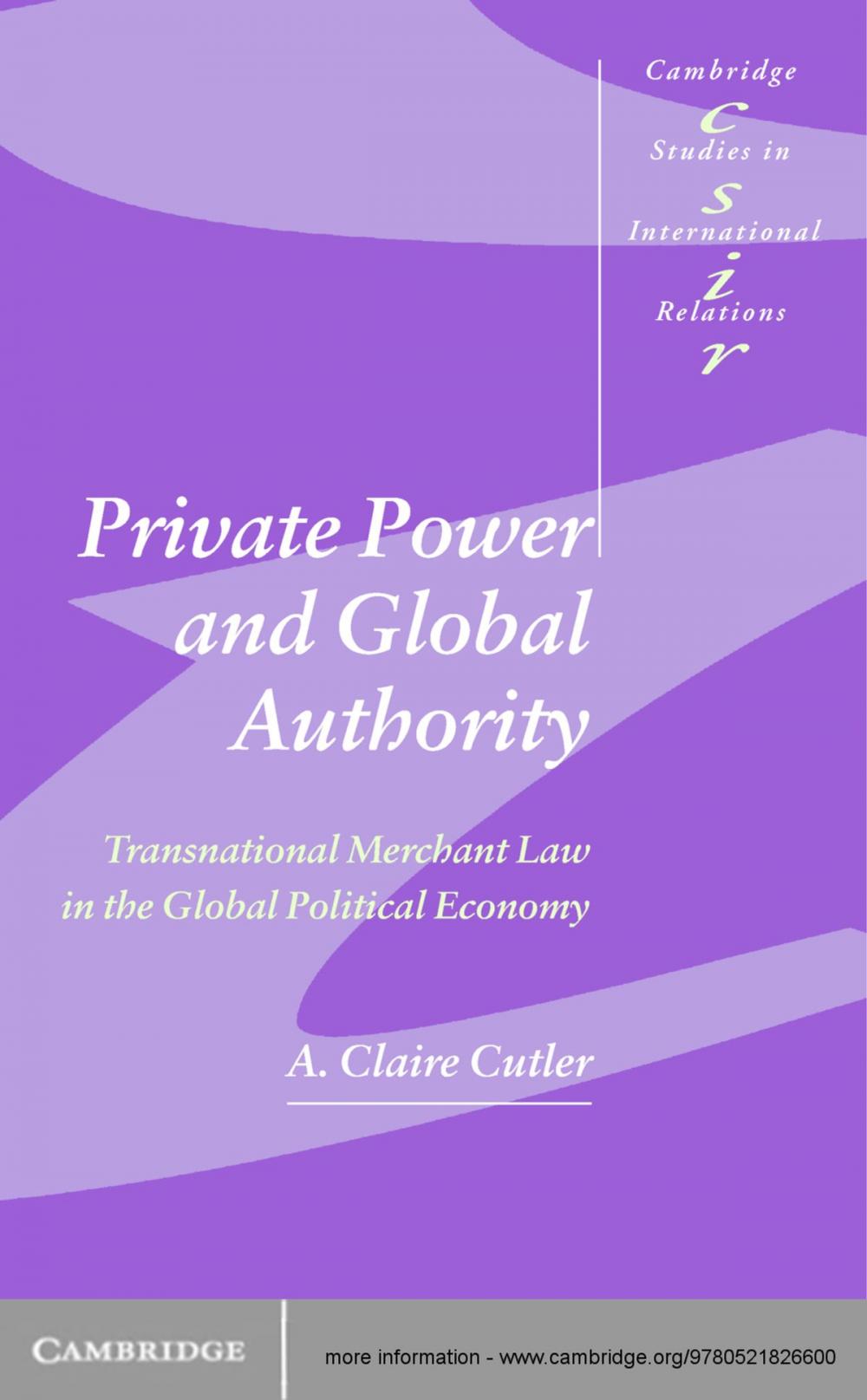 Big bigCover of Private Power and Global Authority