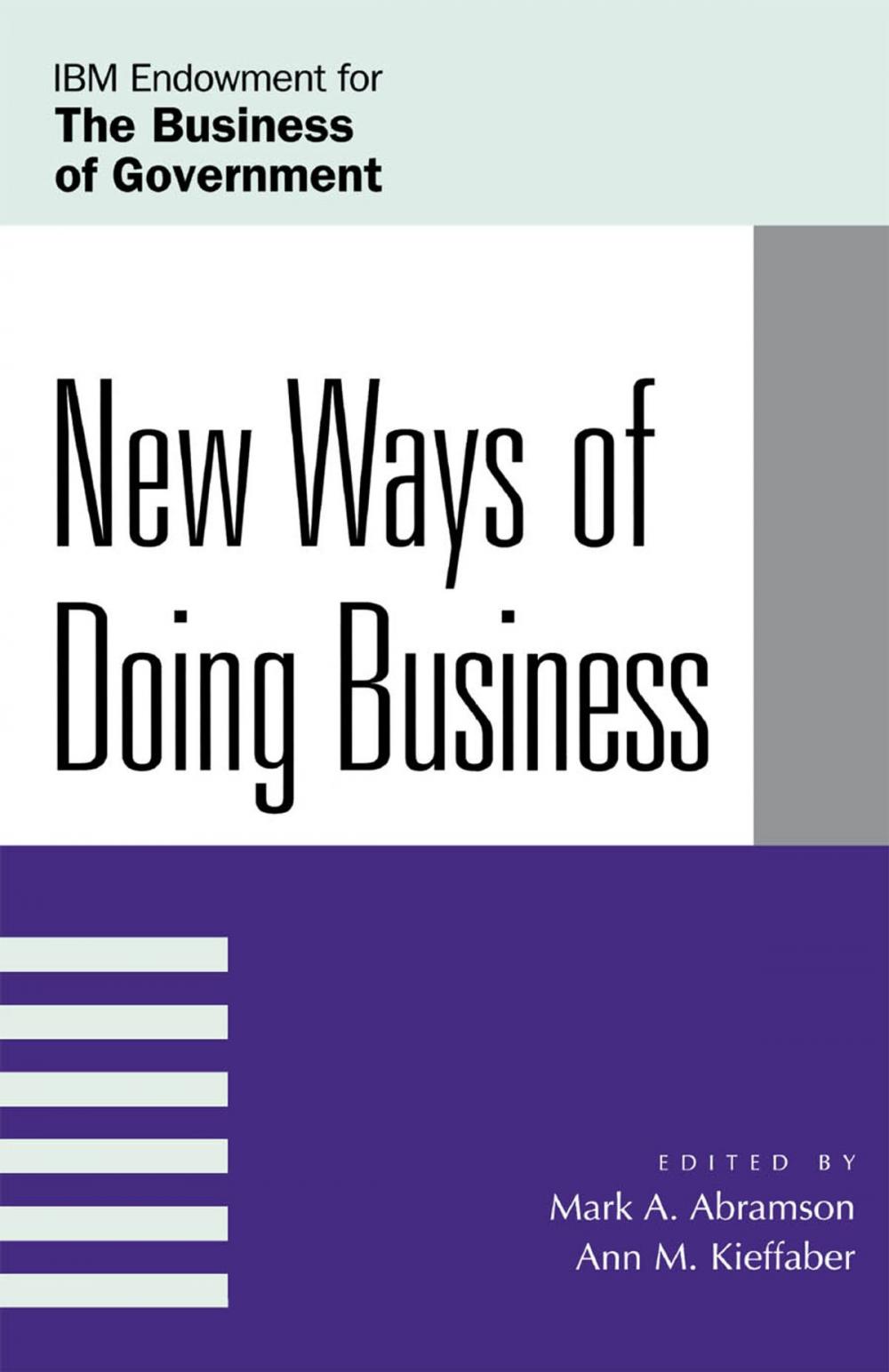 Big bigCover of New Ways of Doing Business