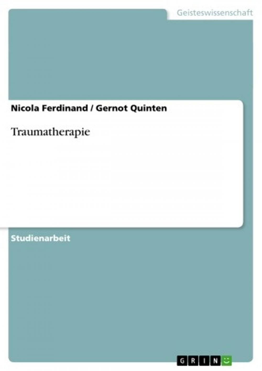 Big bigCover of Traumatherapie