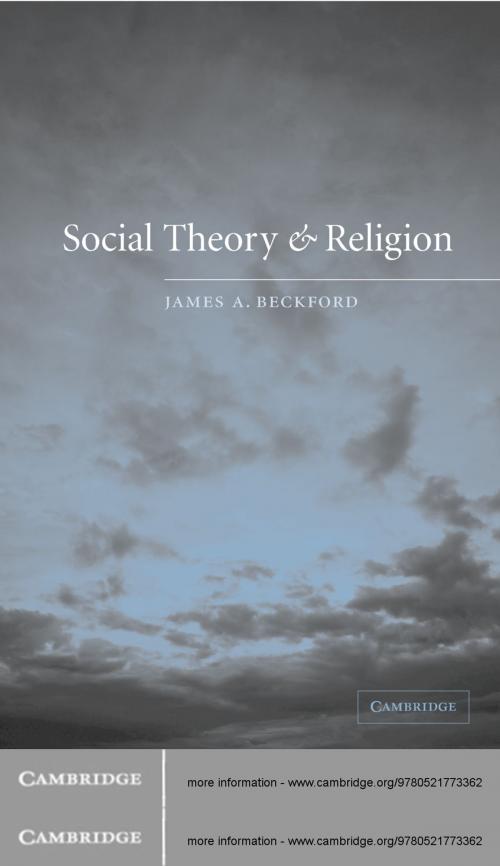 Cover of the book Social Theory and Religion by James A. Beckford, Cambridge University Press