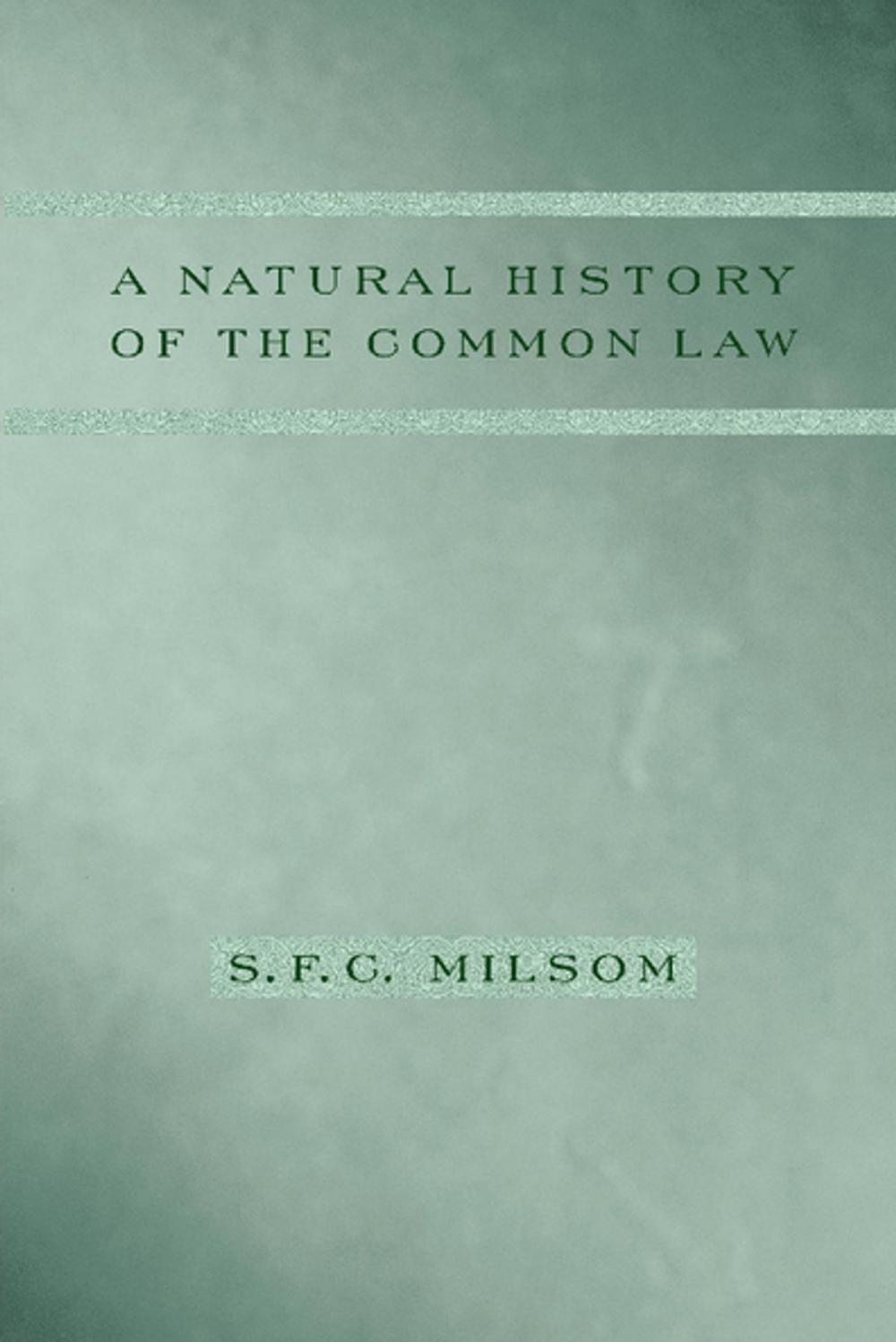 Big bigCover of A Natural History of the Common Law