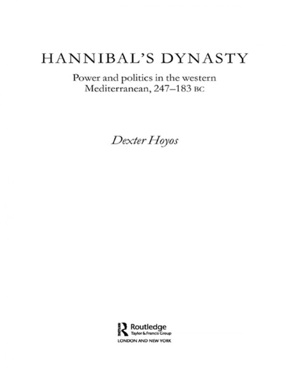 Big bigCover of Hannibal's Dynasty