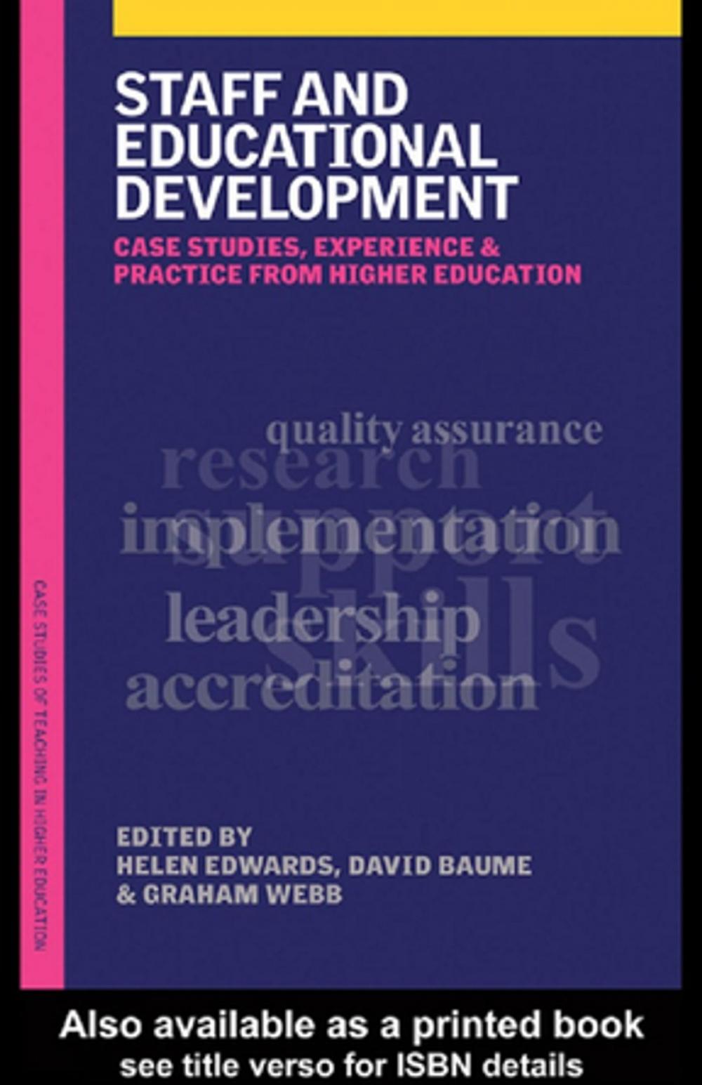 Big bigCover of Staff and Educational Development