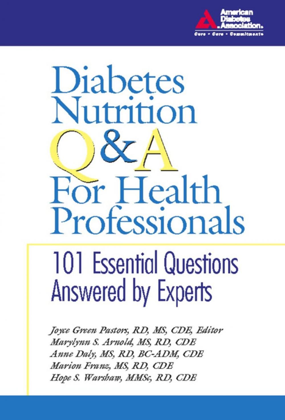 Big bigCover of Diabetes Nutrition Q&A for Health Professionals