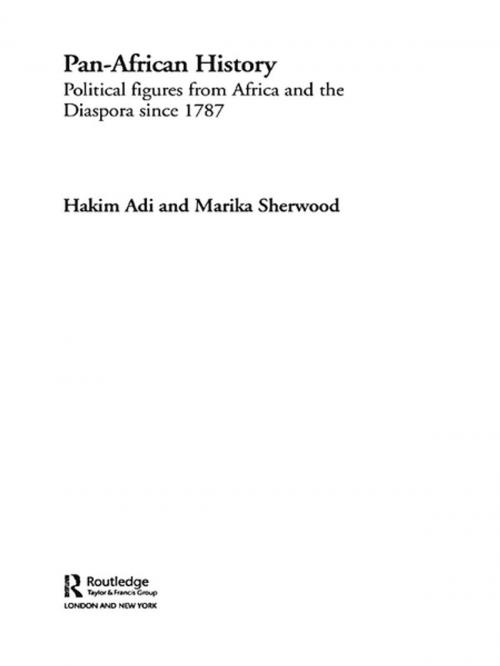 Cover of the book Pan-African History by Hakim Adi, Marika Sherwood, Taylor and Francis