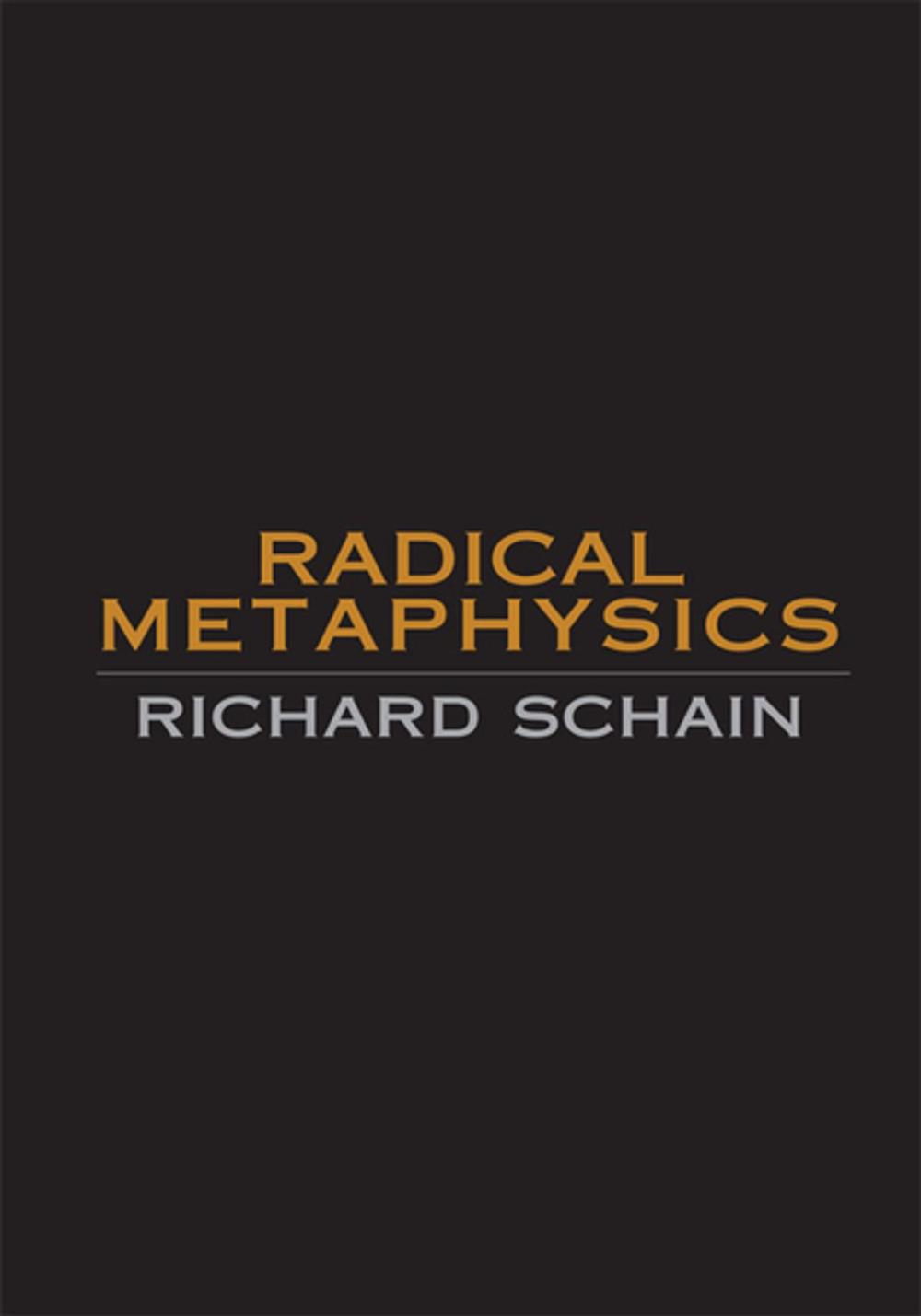 Big bigCover of Radical Metaphysics