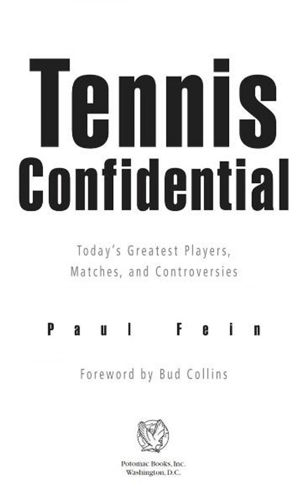 Big bigCover of Tennis Confidential