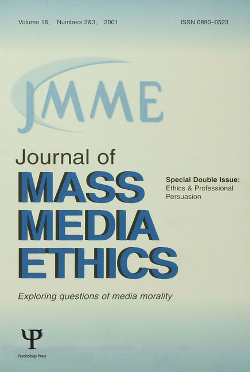 Big bigCover of Ethics and Professional Persuasion