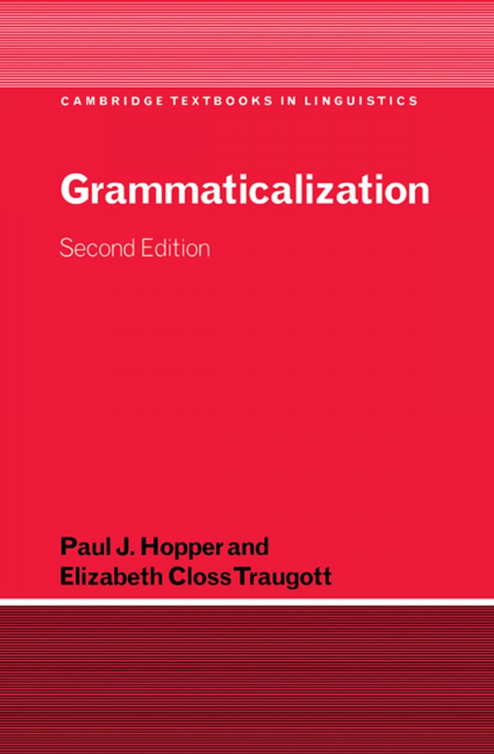 Big bigCover of Grammaticalization