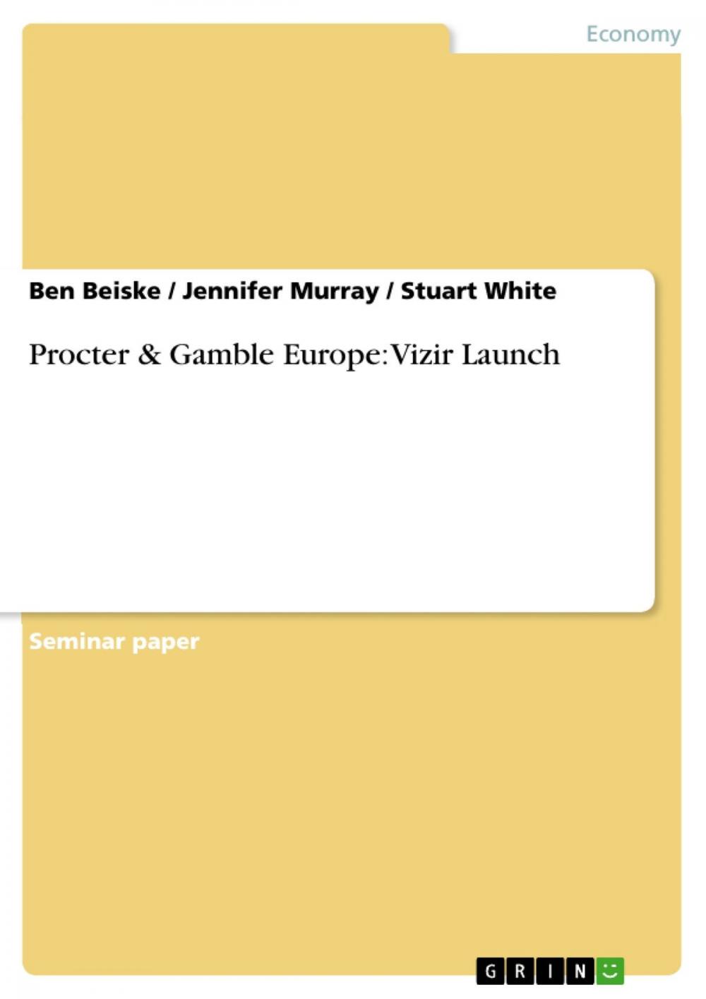 Big bigCover of Procter & Gamble Europe: Vizir Launch