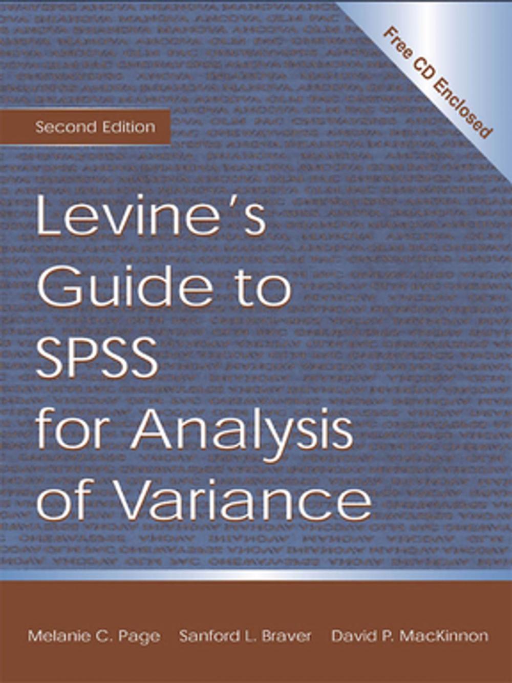 Big bigCover of Levine's Guide to SPSS for Analysis of Variance