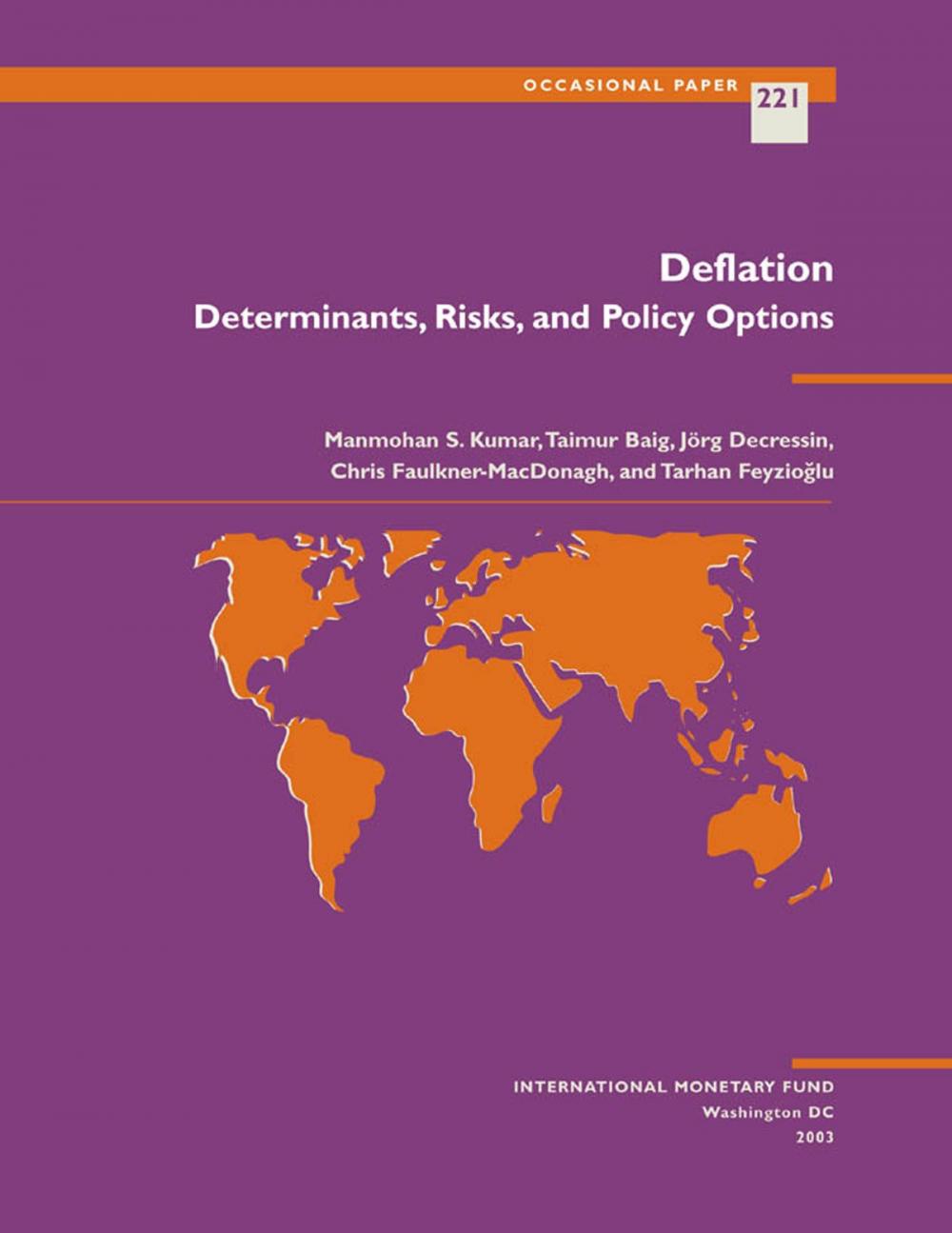 Big bigCover of Deflation: Determinants, Risks, and Policy Options