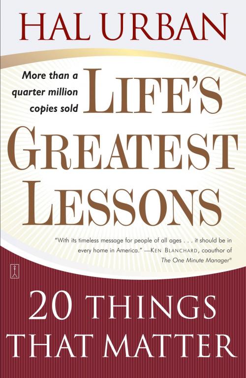 Cover of the book Life's Greatest Lessons by Hal Urban, Touchstone