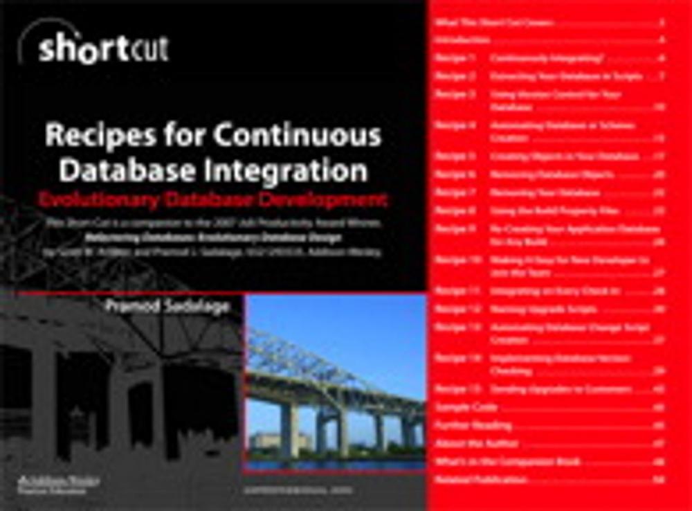 Big bigCover of Recipes for Continuous Database Integration