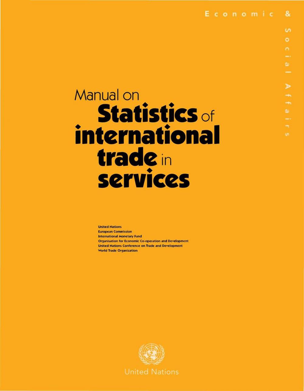 Big bigCover of A Manual on Statistics of International Trade in Services