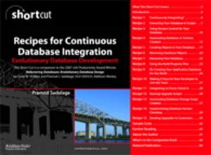 Cover of the book Recipes for Continuous Database Integration by Leslie Ekas, Scott Will